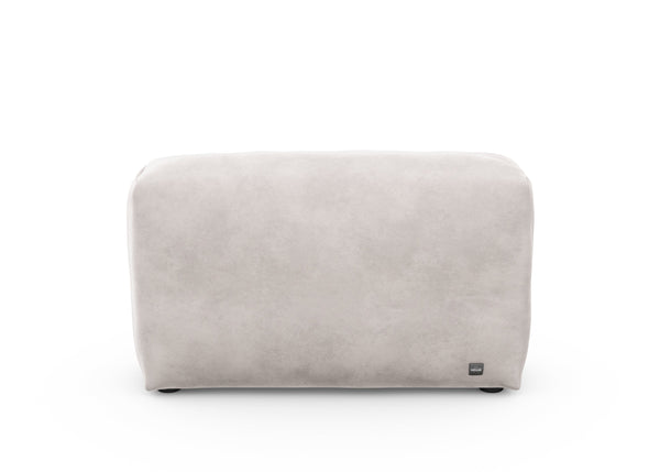 sofa side - velvet - light grey - 41x12