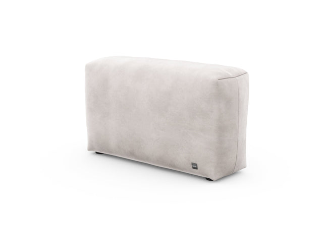 sofa side - velvet - light grey - 41x12