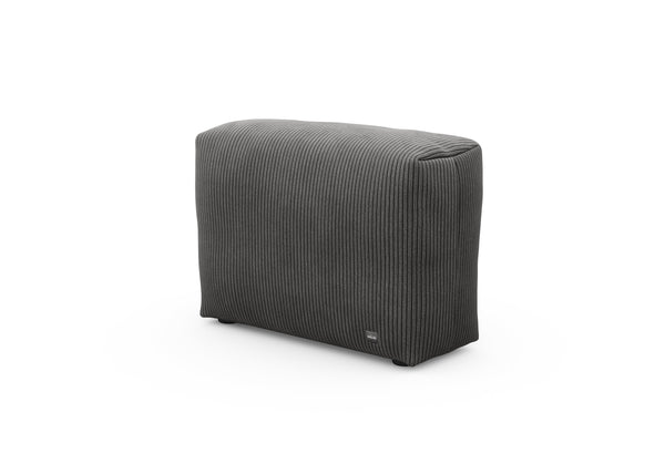 sofa side - cord velours - dark grey - 33x12