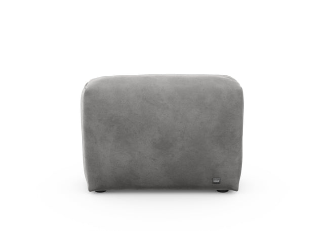 sofa side - velvet - dark grey - 33x12