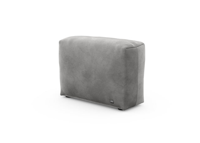 sofa side - velvet - dark grey - 33x12