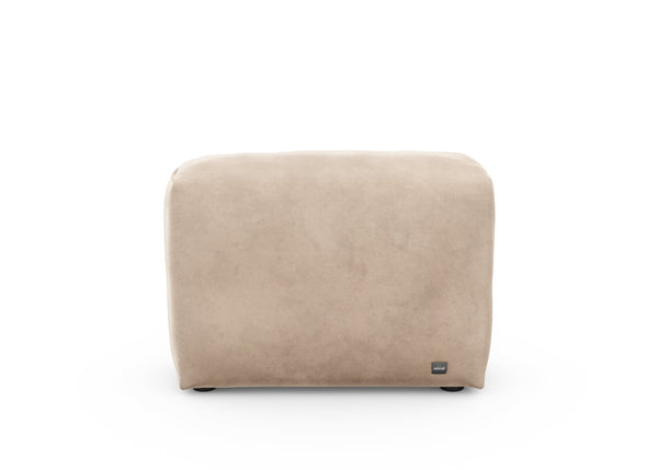 sofa side - velvet - stone - 33x12