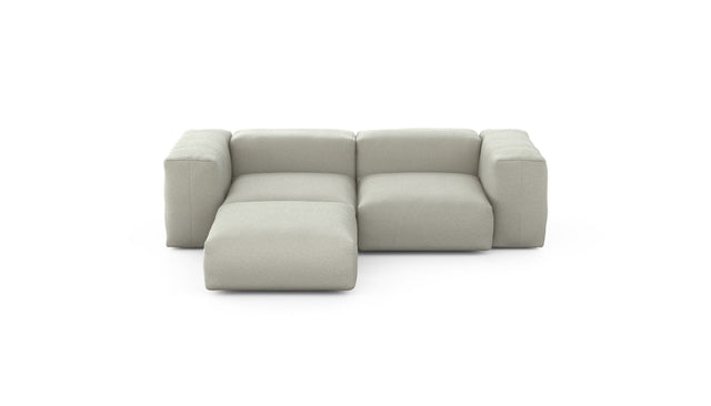 Preset three module chaise sofa - linen - stone - 230cm x 199cm