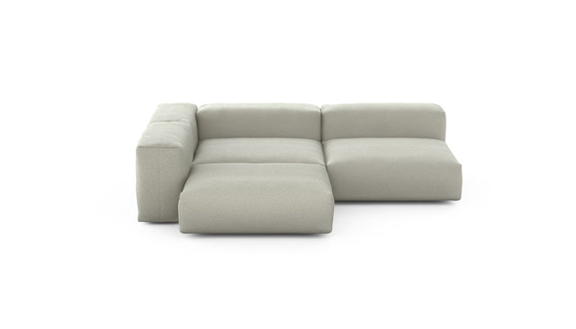 Preset three module corner sofa - linen - stone - 220cm x 220cm