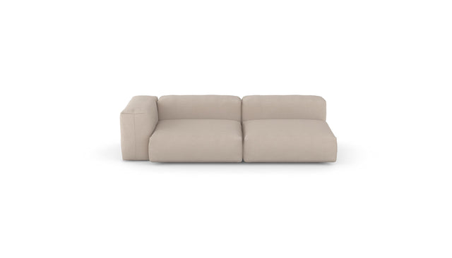 two module chaise sofa - loop loop - duna - 94in x 45in