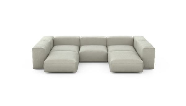 Preset u-shape sofa - linen - stone - 314cm x 220cm