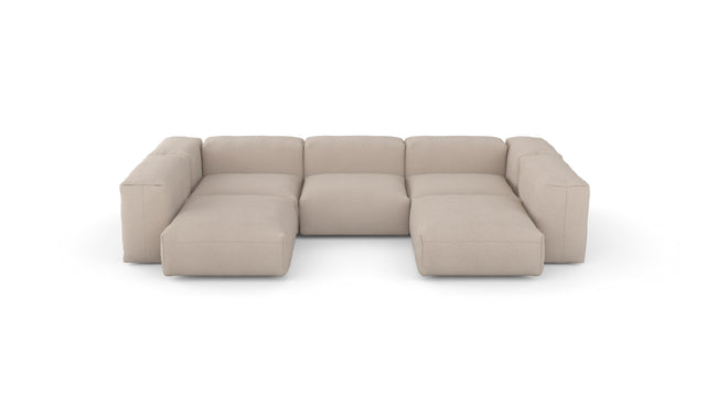 u-shape sofa - loop loop - duna - 123in x 86in