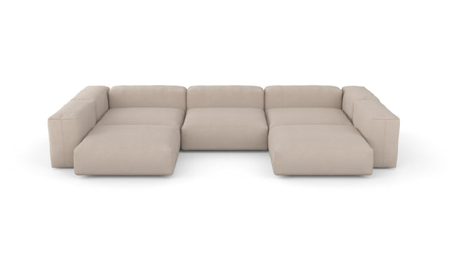 u-shape sofa - loop loop - duna - 147in x 94in