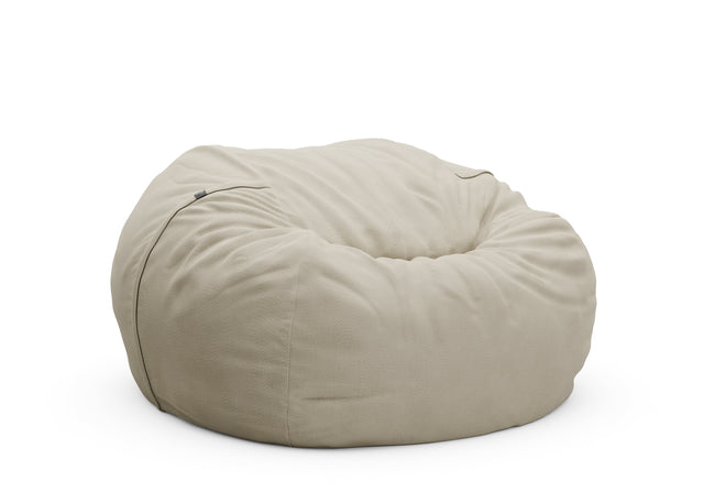 the jumbo beanbag - pique - beige - 55in x 35in