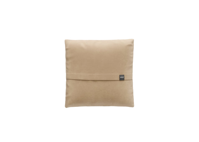 big pillow - leather  -  beige - 23in x 23in