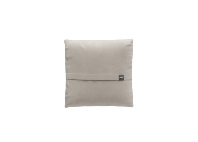 big pillow - leather  -  light grey - 23in x 23in