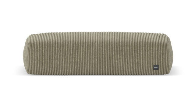 bloc armrest large - cord velour - khaki - 41 in × 12 in