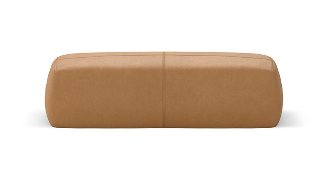 bloc armrest large - leather - brown - 41 in × 12 in