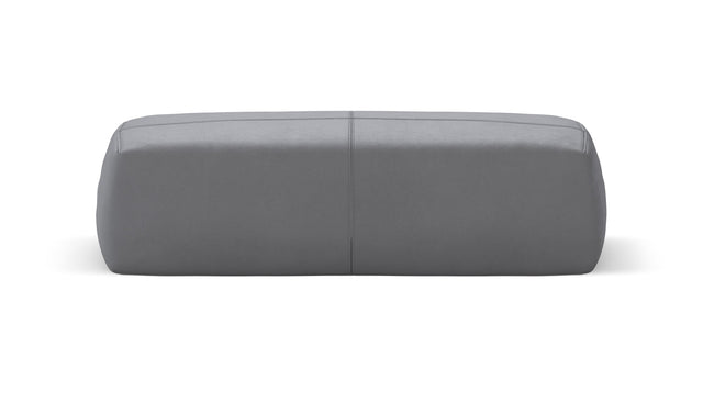 bloc armrest large - leather - dark grey - 41 in × 12 in