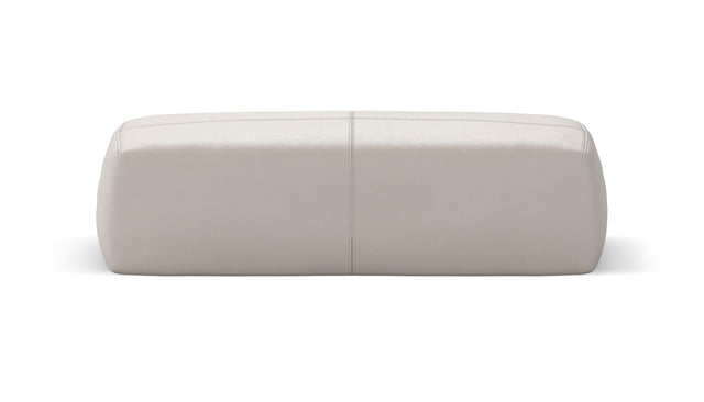 bloc armrest large - leather - light grey - 41 in × 12 in