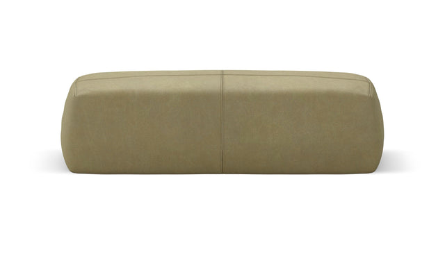 bloc armrest large - leather - olive - 41 in × 12 in