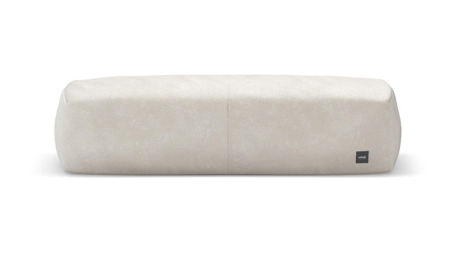 bloc armrest large - velvet - creme - 41in x 12in