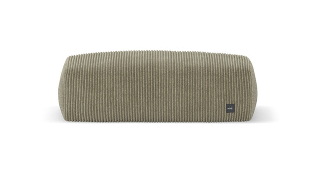 bloc armrest medium - cord velour - khaki - 33in x 12in