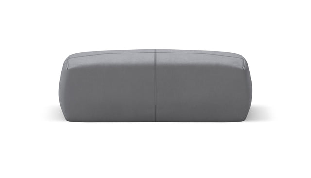 bloc armrest medium - leather - dark grey - 33in x 12in