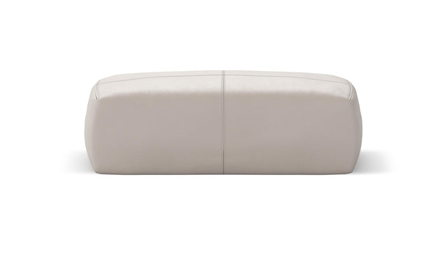 bloc armrest medium - leather - light grey - 33in x 12in