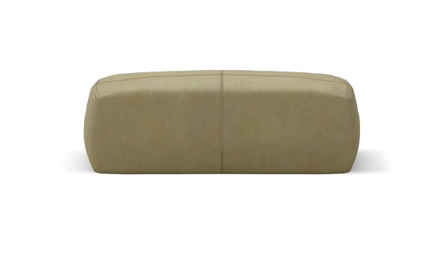 bloc armrest medium - leather - olive - 33in x 12in