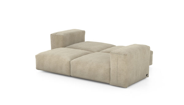 double lounger - cord velours - sand - 78in x 66in