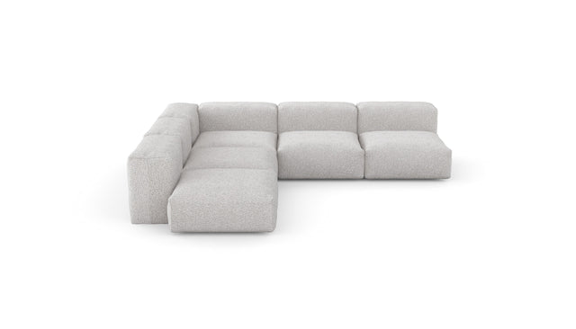 five module corner sofa - loop loop - bounty - 127in x 127in