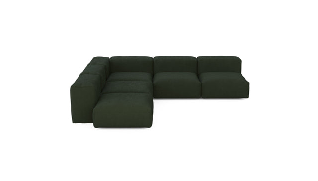 five module corner sofa - loop loop - mousse - 127in x 127in