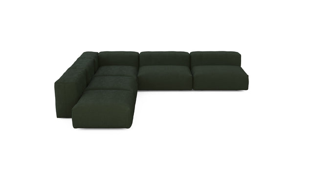 five module corner sofa - loop loop - mousse - 135in x 135in