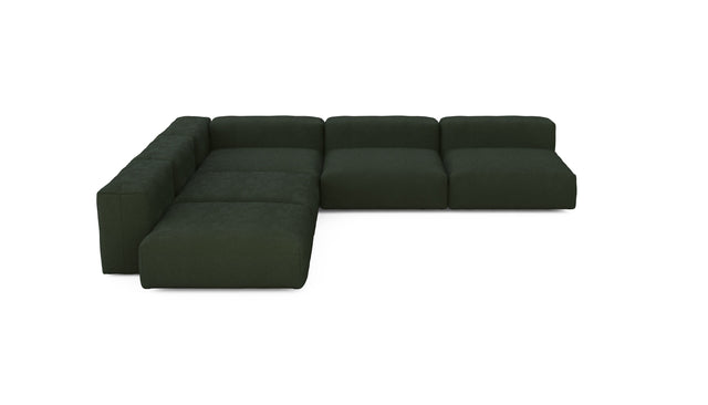 five module corner sofa - loop loop - mousse - 111in x 111in