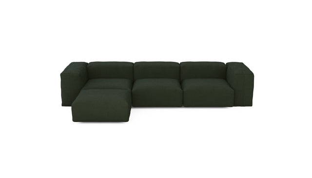 four module chaise sofa - loop loop - mousse - 123in x 78in