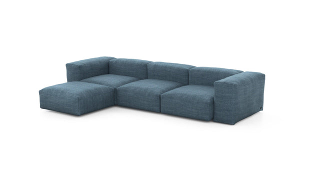 Preset four module chaise sofa - pique - dark blue - 314cm x 199cm