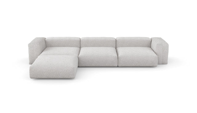 four module chaise sofa - loop loop - bounty - 147in x 94in