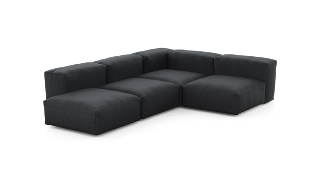 Preset four module corner sofa - linen - anthracite - 199cm x 283cm