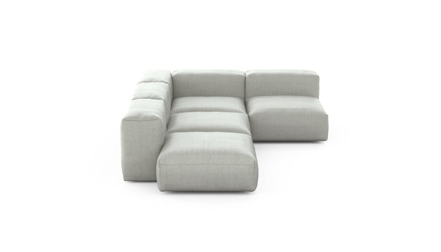 Preset four module corner sofa - pique - light grey - 199cm x 283cm