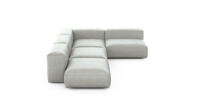 Preset four module corner sofa - pique - light grey - 220cm x 346cm