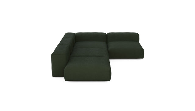 four module corner sofa - loop loop - mousse - 94in x 135in