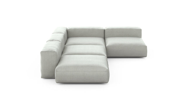 Preset four module corner sofa - pique - light grey - 241cm x 346cm