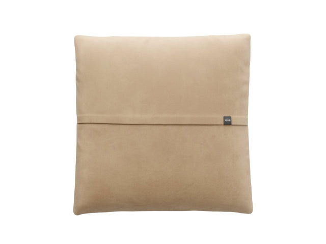 jumbo pillow - leather - beige - 39in x 39in