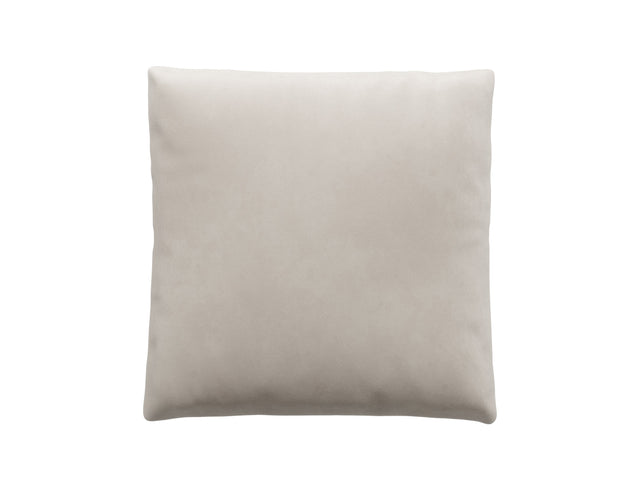 jumbo pillow - leather - light grey - 39in x 39in