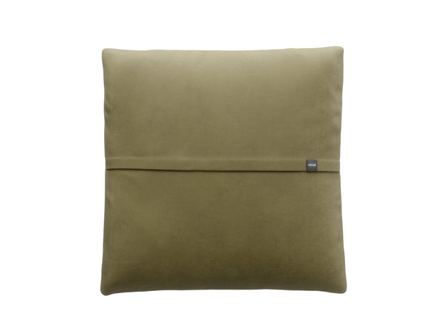 jumbo pillow - leather - olive - 39in x 39in