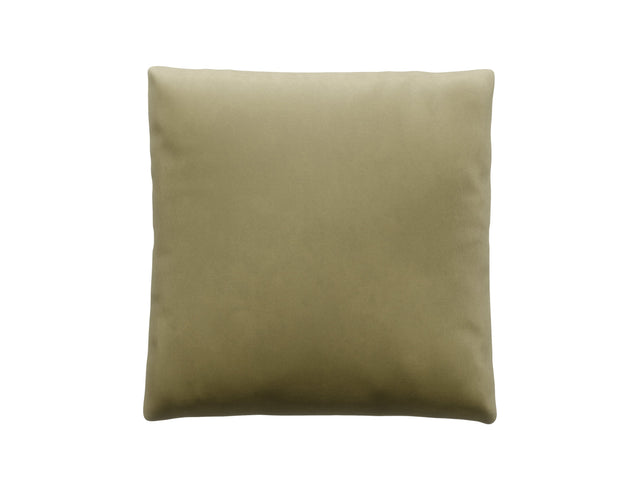 jumbo pillow - leather - olive - 39in x 39in