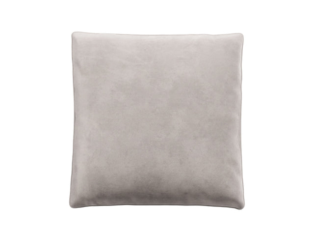 jumbo pillow - velvet - light grey - 39in x 39in