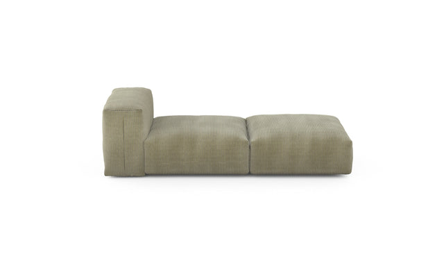 Preset lounger - cord velours - khaki - 199cm x 84cm