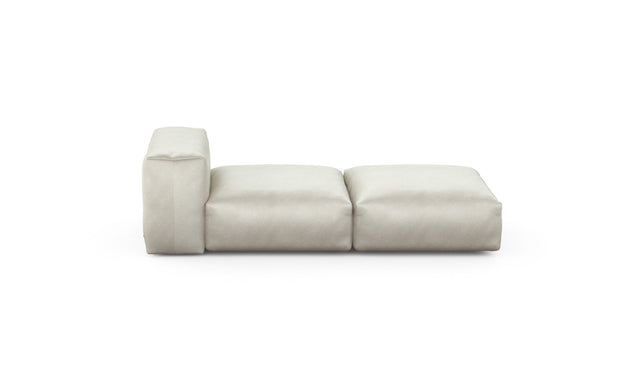 Preset lounger - velvet - creme - 199cm x 84cm