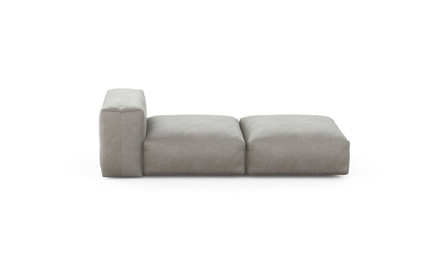 Preset lounger - velvet - light grey - 199cm x 84cm