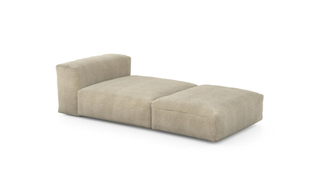 Preset lounger - cord velours - sand - 220cm x 105cm