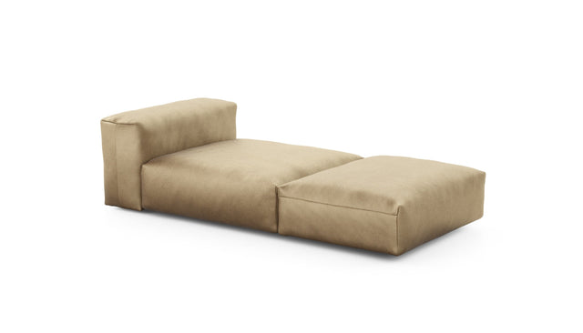 Preset lounger - velvet - caramel - 220cm x 105cm