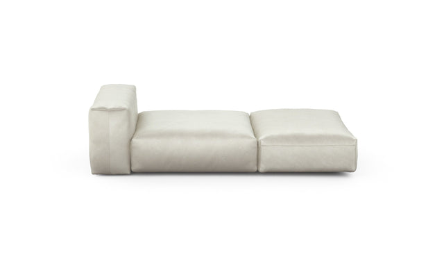 Preset lounger - velvet - creme - 220cm x 105cm