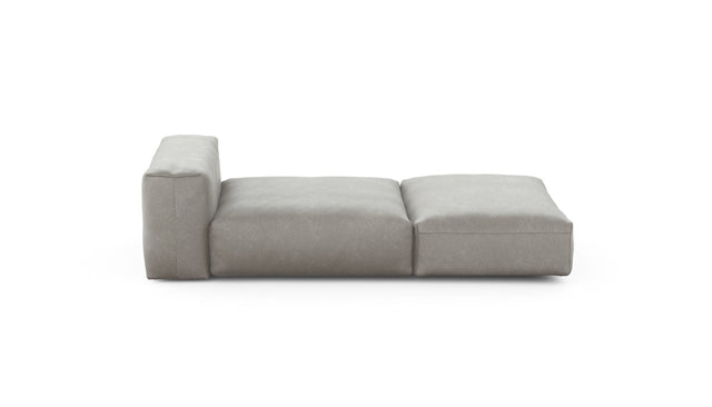 Preset lounger - velvet - light grey - 220cm x 105cm